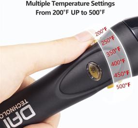 img 3 attached to 🔥 DAN Technology Professional Electric Hot Comb: High Heat Iron for Black Women's Hair Straightening and Wigs - 7 Adjustable Temperatures, Auto-Off, 200℉-500℉ Heat Range