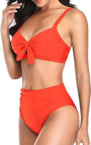 img 2 attached to 👙 Tempt Me Bowknot Swimsuits: Fashionable Women's Clothing for Beach and Pool