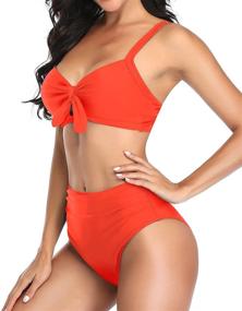 img 1 attached to 👙 Tempt Me Bowknot Swimsuits: Fashionable Women's Clothing for Beach and Pool