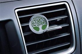 img 1 attached to 🌳 mEssentials Tree of Life Aromatherapy Car Air Freshener Gift Set with Essential Oil Vent Diffuser and Refill Pads: Lavender, Peppermint, Inner Calm, Zen - Ultimate Car Fragrance Solution