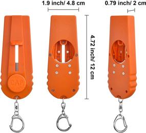 img 3 attached to TOODOO Cap Zappa Cap Shooters Launchers Beer Bottle Opener Set with Keychain - Orange, Yellow, and White - Pack of 3