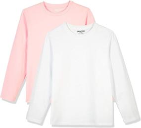img 1 attached to UNACOO Classic Loose Fitting Crewneck Sleeves for Girls' Clothing: Trendy Tops, Tees & Blouses