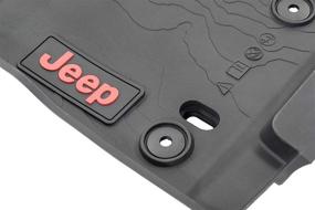 img 1 attached to 🧹 Top-rated Mopar OEM All Weather Floor Liners for Jeep Wrangler JL 4-Door (2019)