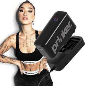 img 1 attached to Prinker S Temporary Tattoo Device Package For Your Instant Custom Temporary Tattoos With Premium Cosmetic Full Color Black Ink - Compatible W/IOS &Amp