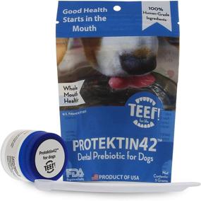 img 4 attached to 🦷 TEEF! Daily Dental Care: Natural Dog Dental Water Additive for Healthier Gums - Award Winning Protektin42 Formula, Tartar and Plaque Remover - No Brushing Required