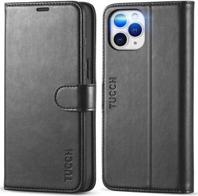 img 4 attached to 📱 TUCCH Wallet Case for iPhone 12 Pro Max 5G, RFID Blocking Card Slot Stand Phone Case with Shockproof TPU Interior Case, PU Leather Magnetic Flip Cover - Compatible with iPhone 12 Pro Max 6.7 inch - Black