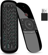 🖥️ улучшенная беспроводная воздушная мышь с клавиатурой 2.4 ггц, универсальный пульт для android tv box/pc/smart tv/проектор/htpc/все-в-одном пк/тв логотип