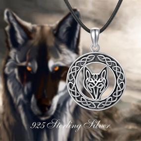 img 3 attached to 🐺 Trishula Sterling Silver Animals Necklace - Wolf/Flamingo/Heart Pendant - Opal Necklace Jewelry for Women Girls - Love You Forever - 18"+2" Length - Gift Box Included