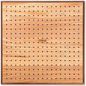 img 3 attached to 🔲 Olikraft Handcrafted Wooden Blocking Board - Premium Kit with Stainless Steel Rod Pins and Stand - Perfect Gifts for Knitting, Crochet, and Granny Squares Enthusiasts (8 inches)