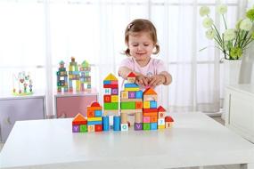 img 3 attached to 🔠 Enhancing Cognitive Skills with GiftedKids Building Stacking Toddlers Alphabet