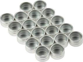 img 3 attached to 📦 SE 1-1/4" Silver Aluminum Storage Container Set (20 PC.) - Durable and Versatile Organization Solution