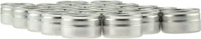 img 1 attached to 📦 SE 1-1/4" Silver Aluminum Storage Container Set (20 PC.) - Durable and Versatile Organization Solution