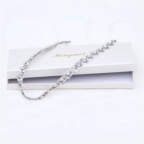 img 3 attached to 💎 Exquisite HONGMEI Rhinestone Wedding Handmade Bridesmaid Women's Belt Accessories: Shimmer in Style!