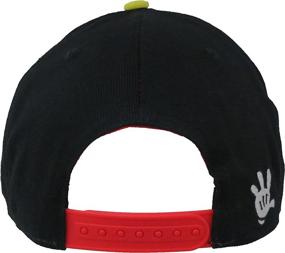 img 2 attached to 🐭 Disney Mickey Mouse Comics Adult Baseball Cap - Red and Black (Model 6013)