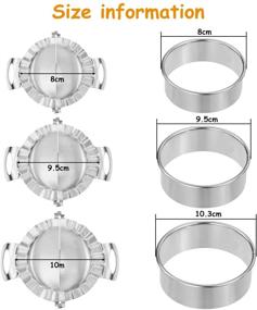 img 3 attached to 🥟 Versatile Dumpling Maker Set with Dumpling Molds, Skin Maker, and Wrapper Cutter - Perfect for Kitchen Creations