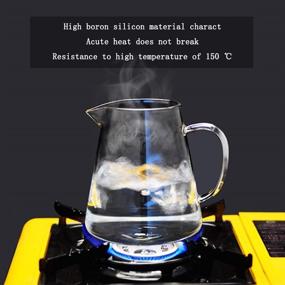 img 1 attached to Enhance Tea Brewing with HKKAIS Removable Teabloom: Microwave-safe Borosilicate Glass Solution