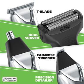 img 1 attached to 🧔 Wahl Stainless Steel Lithium Ion 2.0+ Slate Beard Trimmer for Men - Electric Shaver, Nose & Ear Trimmer, Rechargeable All-In-One Men's Grooming Kit - Model 9864SS, 23-Piece Set