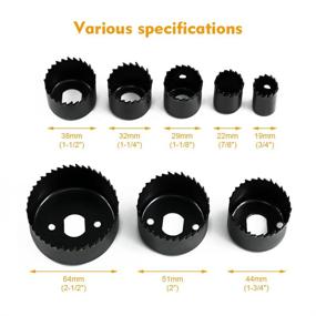 img 3 attached to 🪚 Locisne Hole Saw Kit Pieces