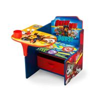 🪑 delta children chair desk with storage bin: perfect for arts & crafts, snack time, homeschooling, homework & more, nick jr. paw patrol logo