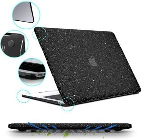 img 1 attached to 🎉 BELKA MacBook Pro 13 inch Case 2021-2016 Release | Compatible with A2338 M1 A2251 A2289 A2159 A1989 A1708 A1706 | Glitter Leather Hard Shell Case with Keyboard Cover