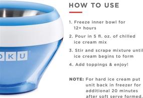 img 3 attached to 🍦 Zoku Ice Cream Maker: Compact Bowl with Stainless Steel Freezer Core for Soft Serve, Frozen Yogurt, Ice Cream & More in Minutes! BPA-free, 6 Colors (Blue)