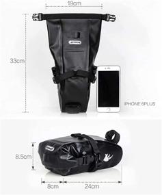 img 3 attached to 🚲 Waterproof Bicycle Saddle Bag for Mountain & Road Bikes - Under Seat Pack for Cyclists - Rainproof Bike Bag Pouch with Quick Release - Ideal for Outdoor Riding