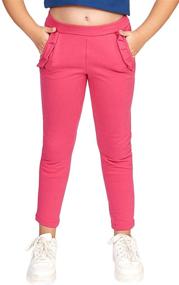 img 4 attached to 👧 CAOMP Girls' Clothing: Organic Stretch Leggings for Better Comfort and Style