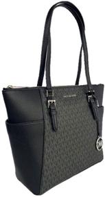 img 2 attached to 👜 Michael Kors Charlotte Large Women's Handbags & Wallets - Black Totes