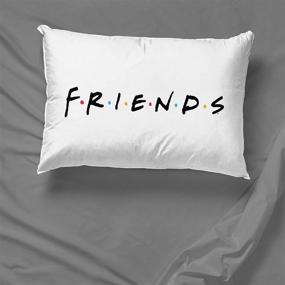 img 2 attached to 🛏️ Friends Classic Logo 2 Pack Reversible Pillowcase: Supreme Softness for Your Bed (Official Friends Product)