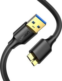 img 4 attached to UGREEN Micro USB 3.0 Cable: USB 3.0 Type A Male to Micro B Cord for Samsung Galaxy S5, Note 3, Cameras, Hard Drives, and More - Length: 1.5ft
