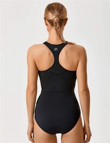 img 2 attached to SYROKAN Athletic Swimsuit Training Swimwear