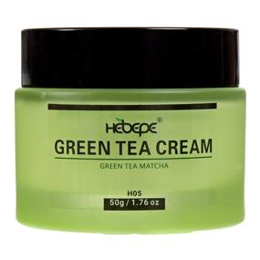 img 4 attached to Hebepe Green Tea Matcha Collagen Face Moisturizer Cream infused with Cocoa Butter, Grapefruit, Vitamin C&amp;E, Tangerine Peel Extract - Anti-Aging Face Cream to Reduce Fine Lines & Wrinkles