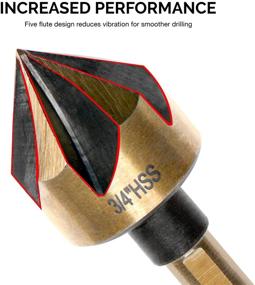 img 2 attached to 🔧 Оптимизация точности столярных работ с инструментом Neiko 10218A Countersink Carrying Tri Flat.