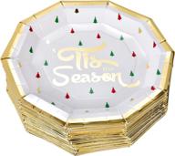 christmas elegant decagon disposable supplies logo