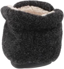 img 2 attached to 👢 Cozy and Stylish: Dearfoams Kids' Mason Felted Microwool and Plaid Bootie Slipper