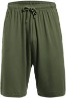 👖 latuza men's sleep & lounge pajama bottom shorts in green - comfortable men's clothing for relaxation logo