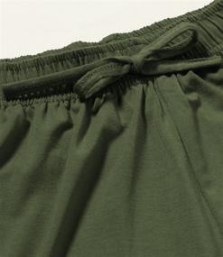 img 1 attached to 👖 Latuza Men's Sleep & Lounge Pajama Bottom Shorts in Green - Comfortable Men's Clothing for Relaxation