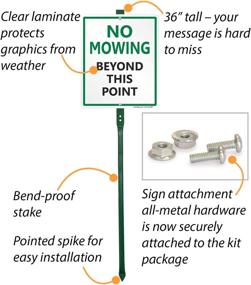 img 3 attached to 🌿 Enhance Your Landscape with SmartSign Aluminum Legend Mowing Beyond