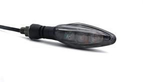img 4 attached to 🏍️ MFC PRO Universal LED Turn Signal Light with Smoke Lens for Kawasaki, Honda, Yamaha, Suzuki, and KTM Motorcycles