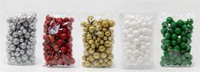 img 2 attached to BANBERRY DESIGNS 5 Bag Set of Glittered Foam Balls in Silver, Red, Green, Gold, and White for Vase Filler, Table Scatter, Party Décor, and Snow Ball Decorations