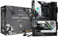 🔥 asrock x570 steel legend wifi ax: продвинутая материнская плата amd x570 с оптимальной поддержкой sata 6 гб/с. логотип