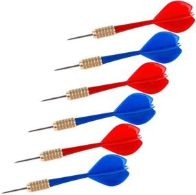 img 2 attached to Trademark Global Brass Dart Set with Steel Tips (6 Pack)