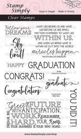 img 3 attached to Stamp Simply Graduation Sentiments Congratulations