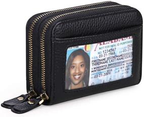 img 4 attached to 👛 GOIACII Women's Genuine Leather Wallet with RFID Blocking Technology - Stylish Handbags & Wallets