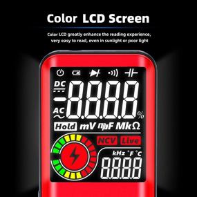 img 2 attached to 🔧 BSIDE Color LCD Digital Multimeter - 9999 Counts Auto-Ranging Ohmmeter with Smart Mode and Live Check Voltage Tester