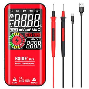 img 4 attached to 🔧 BSIDE Color LCD Digital Multimeter - 9999 Counts Auto-Ranging Ohmmeter with Smart Mode and Live Check Voltage Tester