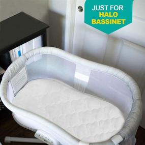 img 1 attached to ⛈️ Waterproof and Soft Bassinet Mattress Cover for Halo Bassinest Swivel Sleeper - Compatible with Mattress Only