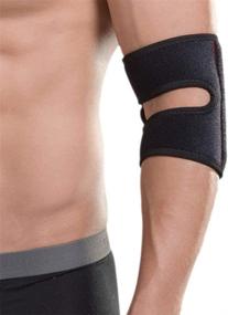 img 3 attached to 🌟 Senston Adjustable Breathable Neoprene Elbow Brace Support - Arm Wrap Strap, 1 Pack