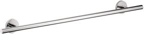 img 4 attached to 🧴 Hansgrohe Chrome Towel Bar, 24-inch Upgraded Modern Towel Bar, Model 40516000