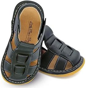 img 1 attached to 👟 Little Maes Boutique Squeaky Adjustable Boys' Shoes: Stylish and Playful Footwear for Active Kids